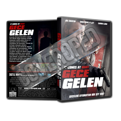 Gece Gelen -  It Comes at Night 2017 Cover Tasarımı (Dvd Cover)